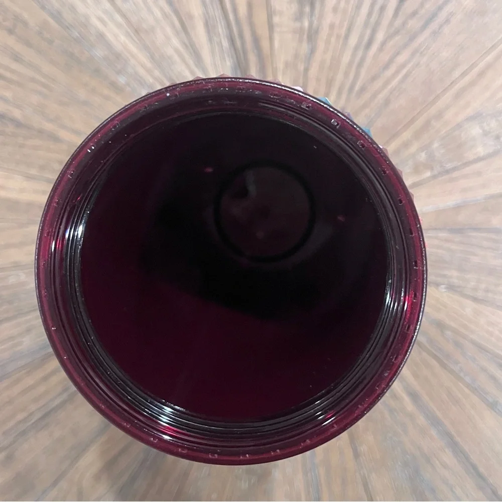 Starbucks 2025 Fall Floral Bling 24oz Venti Cold Cup Tumbler Maroon Purple NWOT